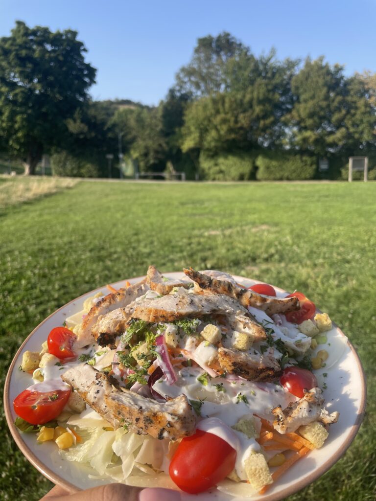 Hühnerstreifensalat